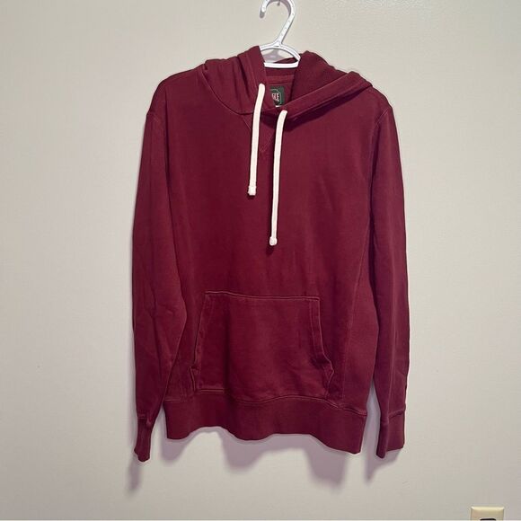 NWT American Eagle Maroon Sweatshirt Small Hoody Vintage Inspired Lightweight - Picture 1 of 11